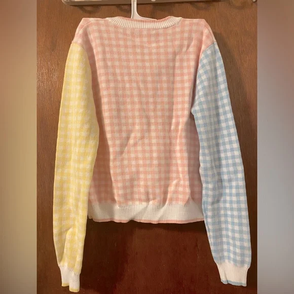 Teddy Fresh Gingham Cardigan - Picture 2 of 3